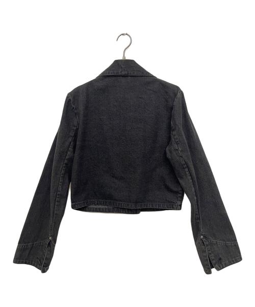 RALPH LAUREN（ラルフローレン）RALPH LAUREN (ラルフローレン) ダブルデニムジャケット ブラック サイズ:SIZE 4の古着・服飾アイテム