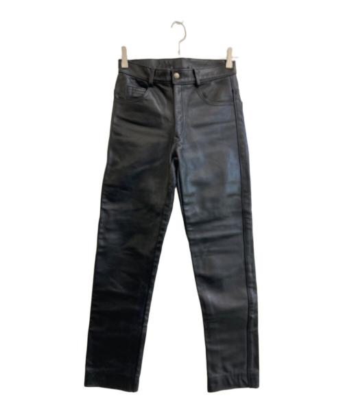 ROEBLING LEATHER（ローブリングレザーカンパニー）ROEBLING LEATHER (ローブリングレザーカンパニー) レザーパンツ ブラック サイズ:SIZE 68.5cmの古着・服飾アイテム