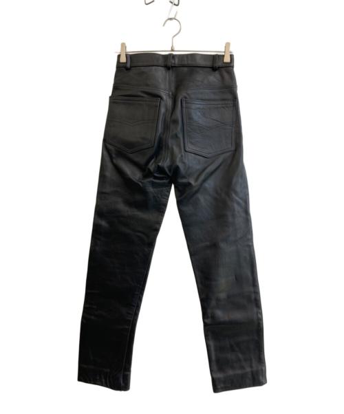 ROEBLING LEATHER（ローブリングレザーカンパニー）ROEBLING LEATHER (ローブリングレザーカンパニー) レザーパンツ ブラック サイズ:SIZE 68.5cmの古着・服飾アイテム