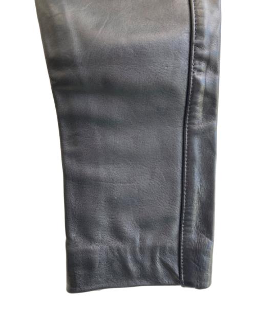 ROEBLING LEATHER（ローブリングレザーカンパニー）ROEBLING LEATHER (ローブリングレザーカンパニー) レザーパンツ ブラック サイズ:SIZE 68.5cmの古着・服飾アイテム