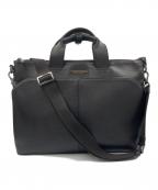 BURBERRY BLACK LABELバーバリーブラックレーベル）の古着「レザーブリーフケース」｜ブラック