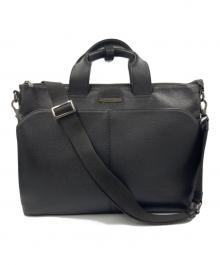BURBERRY BLACK LABEL（バーバリーブラックレーベル）の古着「レザーブリーフケース」｜ブラック