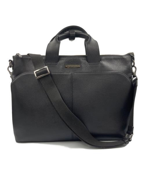 BURBERRY BLACK LABEL（バーバリーブラックレーベル）BURBERRY BLACK LABEL (バーバリーブラックレーベル) レザーブリーフケース ブラックの古着・服飾アイテム