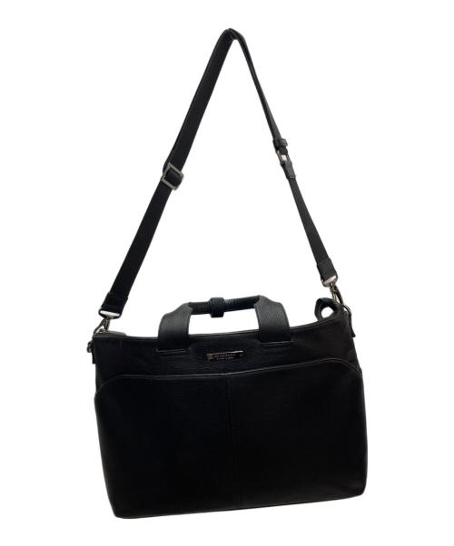 BURBERRY BLACK LABEL（バーバリーブラックレーベル）BURBERRY BLACK LABEL (バーバリーブラックレーベル) レザーブリーフケース ブラックの古着・服飾アイテム