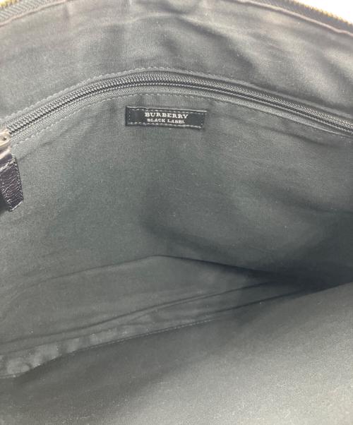 BURBERRY BLACK LABEL（バーバリーブラックレーベル）BURBERRY BLACK LABEL (バーバリーブラックレーベル) レザーブリーフケース ブラックの古着・服飾アイテム