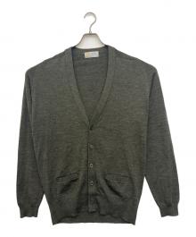 JOHN SMEDLEY（ジョンスメドレー）の古着「薄手カーディガン」｜グリーン