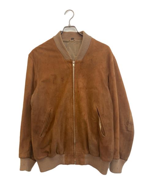 PARTINA（パルティーナ）PARTINA (パルティーナ) スエードブルゾン ベージュ サイズ:LLの古着・服飾アイテム