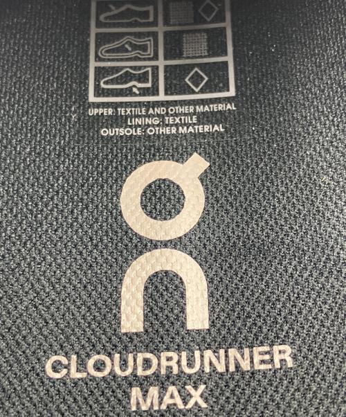 on（オン）on (オン) Cloudrunner 3 Max（クラウドランナー 3 マックス） ブラック サイズ:26㎝の古着・服飾アイテム