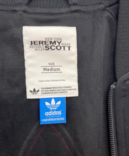 adidas（アディダス）adidas (アディダス) JEREMY SCOTT (ジェレミー スコット) トラックジャケット Flames Track Top ブラック×ピンク サイズ:SIZE Mの古着・服飾アイテム