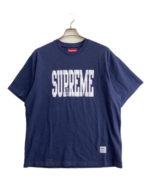 SUPREME（シュプリーム）SUPREME (シュプリーム) ロゴTシャツ ネイビー サイズ:SIZE Lの古着・服飾アイテム
