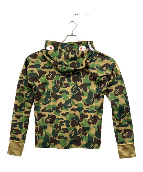 adidas（アディダス）adidas (アディダス) A BATHING APE (アベイシングエイプ) ジップパーカー グリーン サイズ:SIZE Lの古着・服飾アイテム