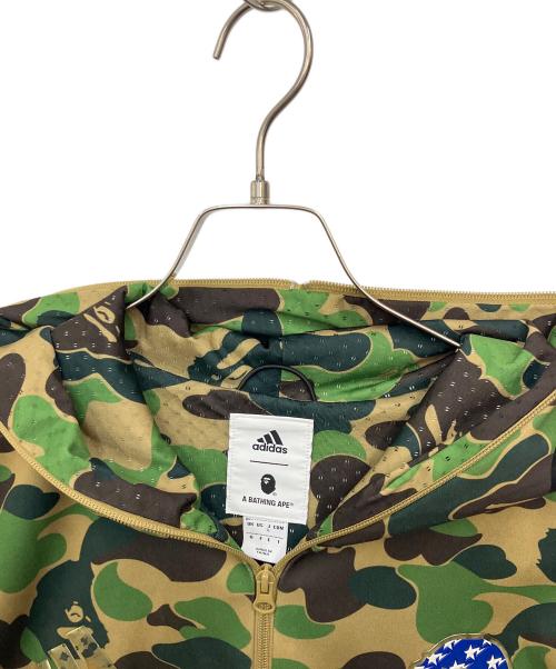 adidas（アディダス）adidas (アディダス) A BATHING APE (アベイシングエイプ) ジップパーカー グリーン サイズ:SIZE Lの古着・服飾アイテム