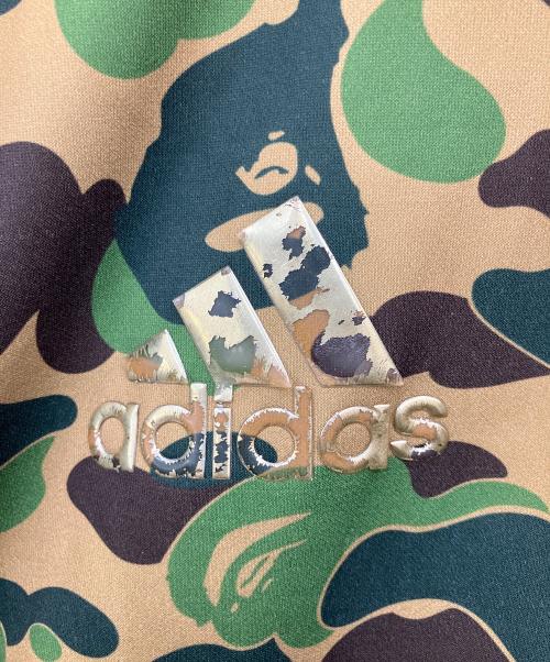adidas（アディダス）adidas (アディダス) A BATHING APE (アベイシングエイプ) ジップパーカー グリーン サイズ:SIZE Lの古着・服飾アイテム