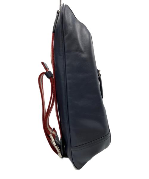 BALLY（バリー）BALLY (バリー) クロスボディーバッグ ネイビー×レッドの古着・服飾アイテム