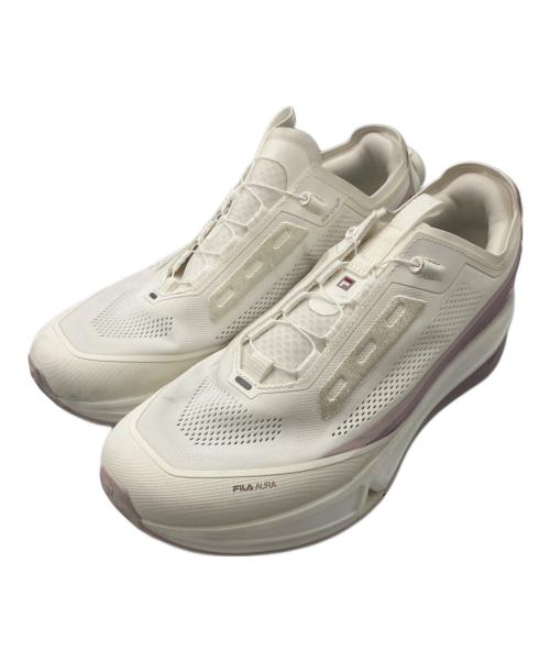 FILA（フィラ）FILA (フィラ) ランニングシューズ BOA AURA ホワイト×ピンク サイズ:25cmの古着・服飾アイテム