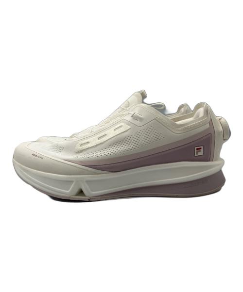 FILA（フィラ）FILA (フィラ) ランニングシューズ BOA AURA ホワイト×ピンク サイズ:25cmの古着・服飾アイテム