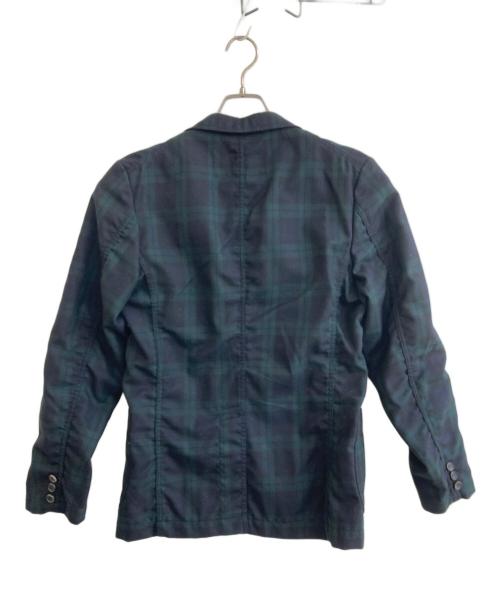 COMME des GARCONS（コムデギャルソン）COMME des GARCONS (コムデギャルソン) テーラードジャケット グリーン×ブラック サイズ:SIZE XSの古着・服飾アイテム