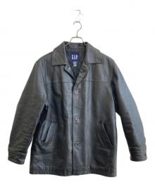 GAP（ギャップ）の古着「レザージャケット」｜ブラック