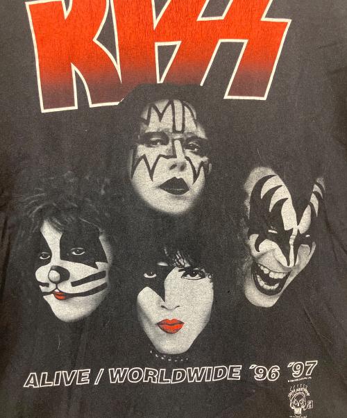 KISS（キッス）KISS (キッス) バンドTシャツ ALIVE WORLDWIDE'96'97 ブラック サイズ:Lの古着・服飾アイテム