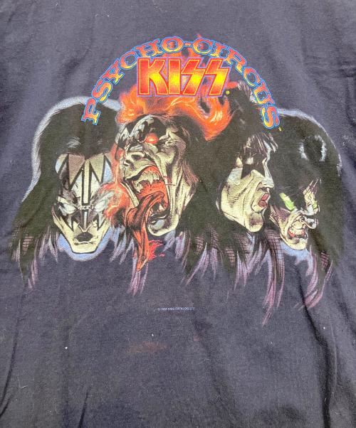 KISS（キッス）KISS (キッス) バンドTシャツ PSYCHO CIRCUS ネイビー サイズ:Lの古着・服飾アイテム