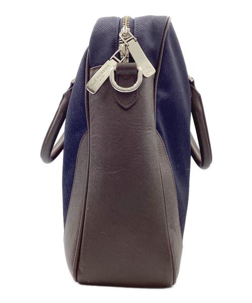 PELLE MORBIDA（ペッレモルビダ）PELLE MORBIDA (ペッレモルビダ) 2WAYブリーフケース ネイビー×ブラウンの古着・服飾アイテム