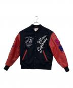 WTAPS×SUPREMEダブルタップス×シュプリーム）の古着「スタジャン」｜ブラック×レッド
