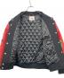 中古・古着 WTAPS (ダブルタップス) SUPREME (シュプリーム) スタジャン ブラック×レッド サイズ:SIZE M：65000円