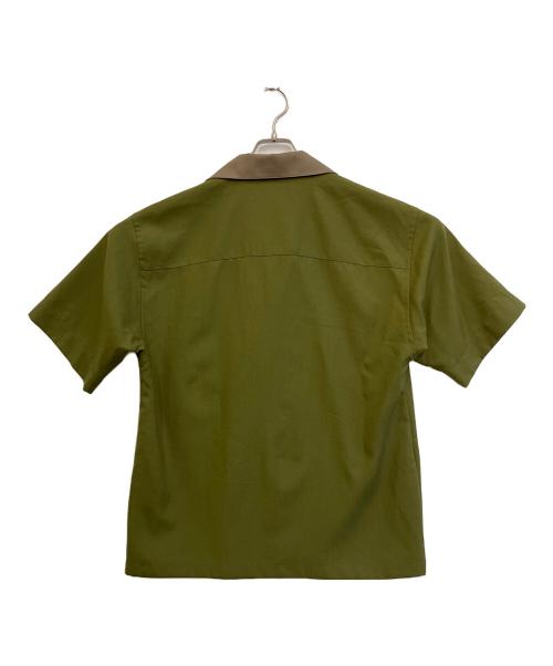 MARNI（マルニ）MARNI (マルニ) 半袖シャツ ブラウン×グリーン サイズ:SIZE 46の古着・服飾アイテム