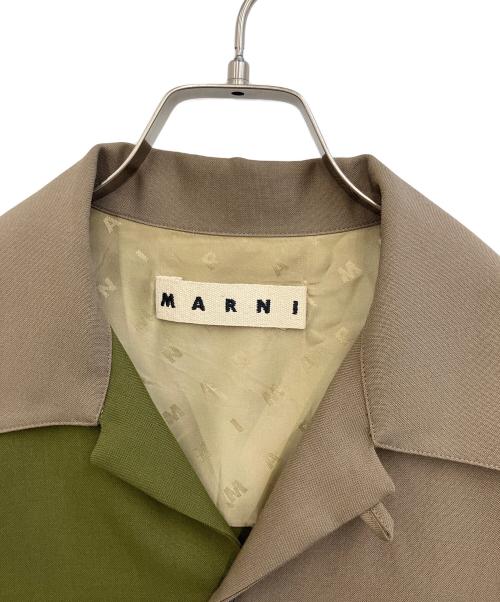 MARNI（マルニ）MARNI (マルニ) 半袖シャツ ブラウン×グリーン サイズ:SIZE 46の古着・服飾アイテム