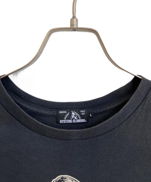 Hysteric Glamour（ヒステリックグラマー）Hysteric Glamour (ヒステリックグラマー) プリントTシャツ ブラック サイズ:SIZE Lの古着・服飾アイテム