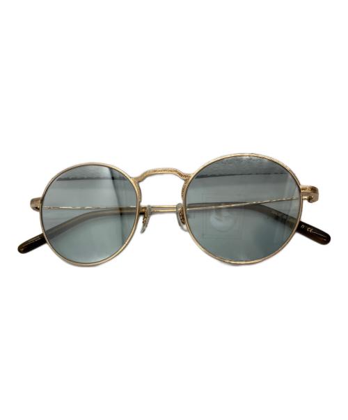 OLIVER PEOPLES（オリバーピープルズ）OLIVER PEOPLES (オリバーピープルズ) WESLIE SUN（ウェスリー・サン） ゴールド×ブラウン サイズ:49□20 145の古着・服飾アイテム