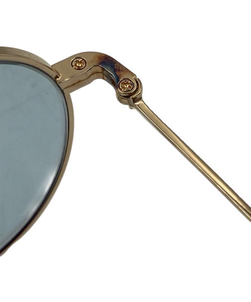 OLIVER PEOPLES（オリバーピープルズ）OLIVER PEOPLES (オリバーピープルズ) WESLIE SUN（ウェスリー・サン） ゴールド×ブラウン サイズ:49□20 145の古着・服飾アイテム