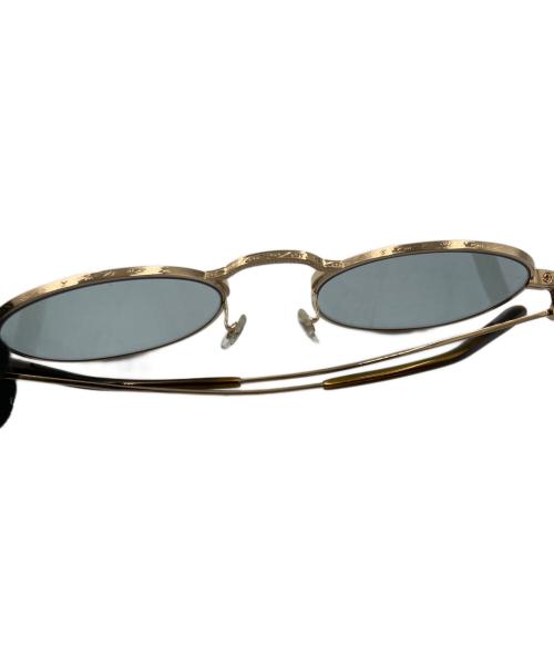 OLIVER PEOPLES（オリバーピープルズ）OLIVER PEOPLES (オリバーピープルズ) WESLIE SUN（ウェスリー・サン） ゴールド×ブラウン サイズ:49□20 145の古着・服飾アイテム