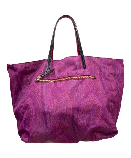 ETRO（エトロ）ETRO (エトロ) リバーシブルトートバッグセット パープル×ブラックの古着・服飾アイテム