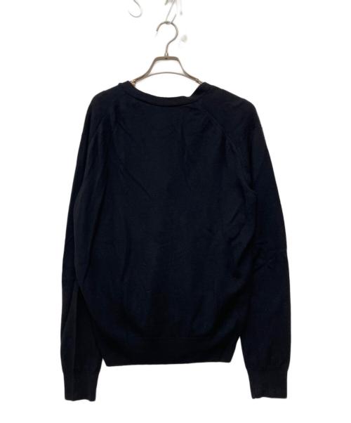 maison kitsune（メゾンキツネ）maison kitsune (メゾンキツネ) 薄手カーディガン ブラック サイズ:SIZE Mの古着・服飾アイテム