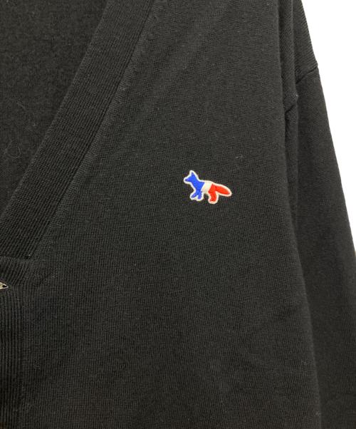 maison kitsune（メゾンキツネ）maison kitsune (メゾンキツネ) 薄手カーディガン ブラック サイズ:SIZE Mの古着・服飾アイテム