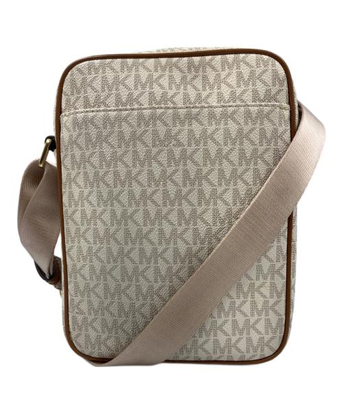 MICHAEL KORS（マイケルコース）MICHAEL KORS (マイケルコース) ショルダーバッグ アイボリー×ブラウンの古着・服飾アイテム