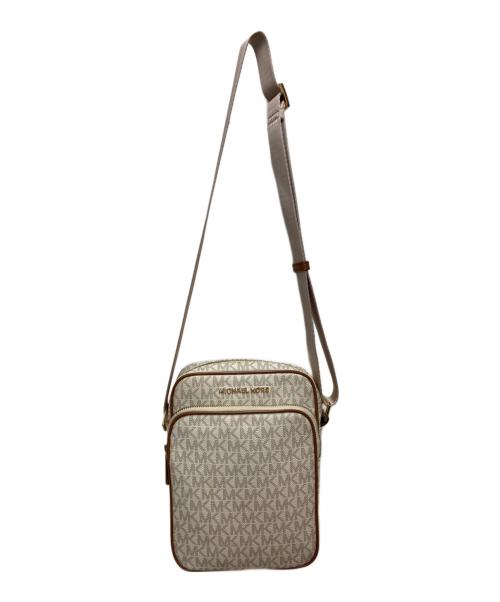 MICHAEL KORS（マイケルコース）MICHAEL KORS (マイケルコース) ショルダーバッグ アイボリー×ブラウンの古着・服飾アイテム