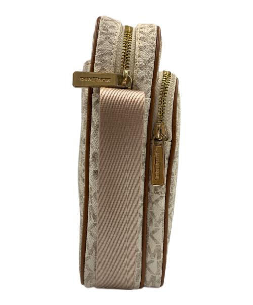 MICHAEL KORS（マイケルコース）MICHAEL KORS (マイケルコース) ショルダーバッグ アイボリー×ブラウンの古着・服飾アイテム