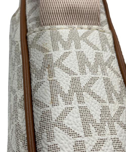 MICHAEL KORS（マイケルコース）MICHAEL KORS (マイケルコース) ショルダーバッグ アイボリー×ブラウンの古着・服飾アイテム