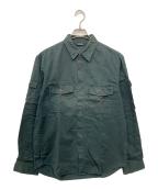 stussyステューシー）の古着「長袖シャツ」｜グリーン