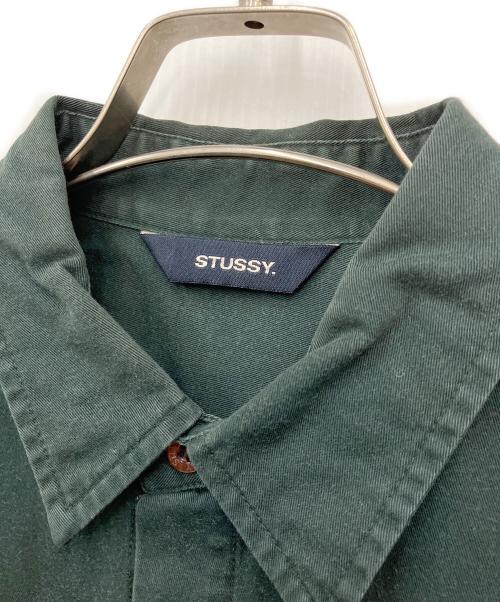 stussy（ステューシー）stussy (ステューシー) 長袖シャツ グリーン サイズ:Mの古着・服飾アイテム