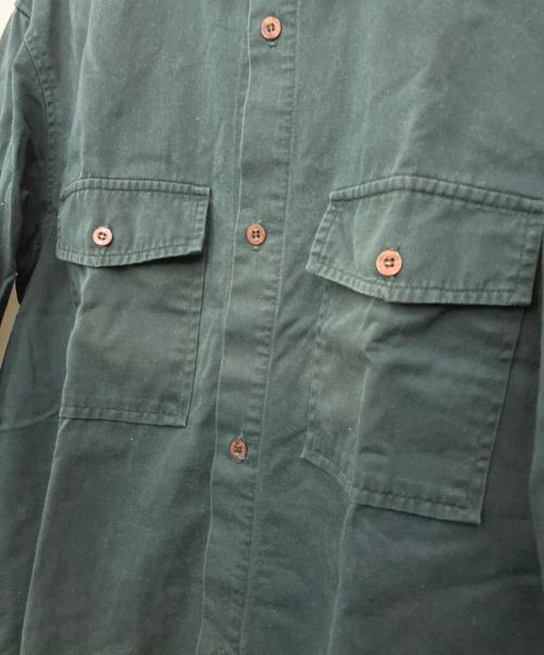 stussy（ステューシー）stussy (ステューシー) 長袖シャツ グリーン サイズ:Mの古着・服飾アイテム