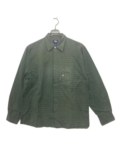 stussy（ステューシー）stussy (ステューシー) 長袖シャツ グリーン サイズ:SIZE Mの古着・服飾アイテム