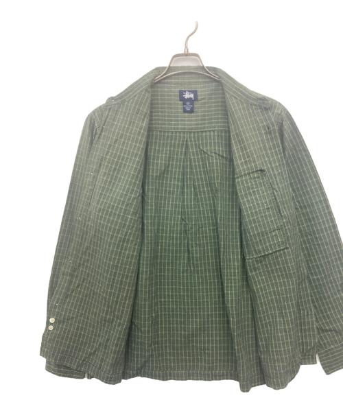 stussy（ステューシー）stussy (ステューシー) 長袖シャツ グリーン サイズ:SIZE Mの古着・服飾アイテム