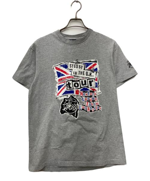 stussy（ステューシー）stussy (ステューシー) プリントTシャツ グレー サイズ:SIZE Mの古着・服飾アイテム
