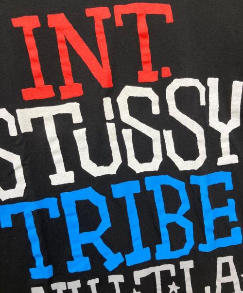 stussy（ステューシー）stussy (ステューシー) プリントTシャツ ブラック サイズ:SIZE Mの古着・服飾アイテム