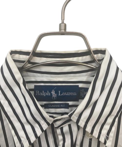 RALPH LAUREN（ラルフローレン）RALPH LAUREN (ラルフローレン) 長袖シャツ CLASSIC FIT ホワイト×ブラック サイズ:14 1/2 Sの古着・服飾アイテム