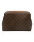 CELINE (セリーヌ) マカダム柄ポーチ ブラウン：10000円