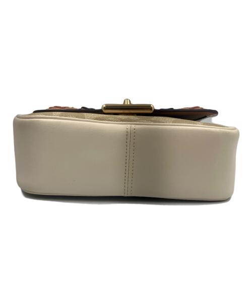 COACH（コーチ）COACH (コーチ) チェーンショルダーバッグ アイボリー×ベージュの古着・服飾アイテム